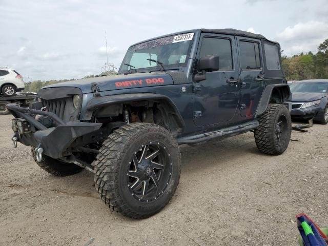 1J4GA59108L538822 - 2008 JEEP WRANGLER U SAHARA BLUE photo 1