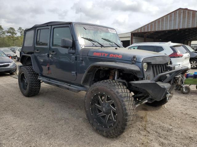 1J4GA59108L538822 - 2008 JEEP WRANGLER U SAHARA BLUE photo 4