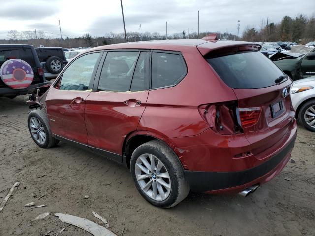 5UXWX9C55E0D10087 - 2014 BMW X3 XDRIVE28I RED photo 2