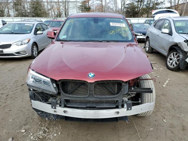 5UXWX9C55E0D10087 - 2014 BMW X3 XDRIVE28I RED photo 5