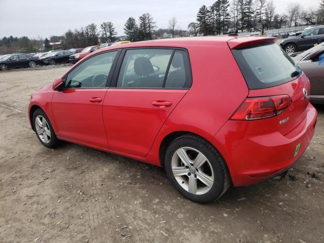 3VW117AU5HM069848 - 2017 VOLKSWAGEN GOLF S RED photo 2