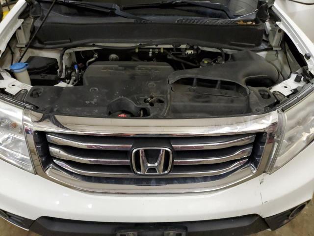 5FNYF4H56CB004780 - 2012 HONDA PILOT EXL WHITE photo 11