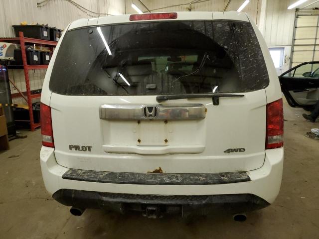 5FNYF4H56CB004780 - 2012 HONDA PILOT EXL WHITE photo 6