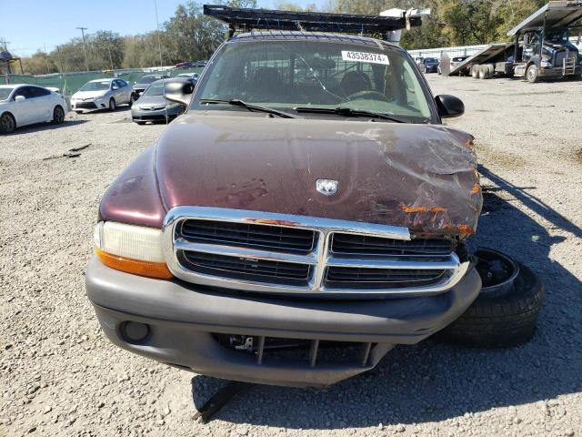 1D7GL12K24S748033 - 2004 DODGE DAKOTA SXT BURGUNDY photo 5