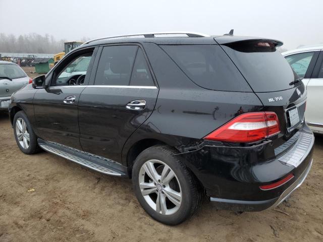 4JGDA5HB0DA167309 - 2013 MERCEDES-BENZ ML 350 4MATIC BLACK photo 2