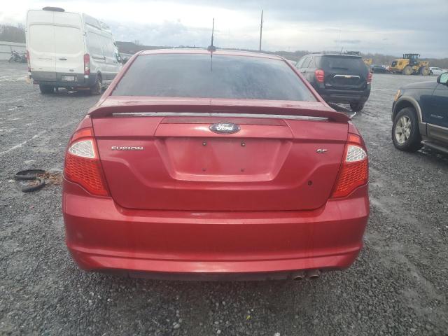 3FAHP0HA6CR390141 - 2012 FORD FUSION SE RED photo 6