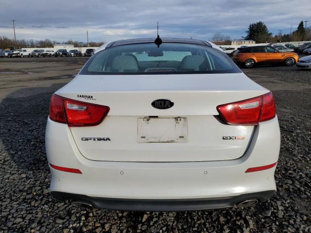 5XXGN4A77FG456085 - 2015 KIA OPTIMA EX WHITE photo 6