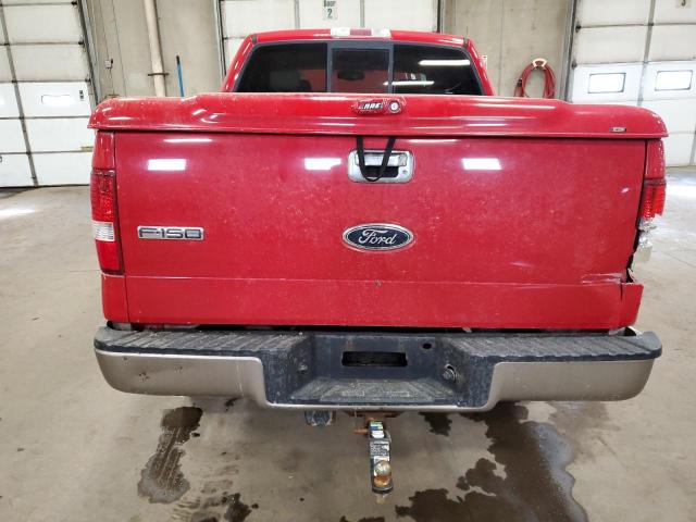1FTPW145X4KD92570 - 2004 FORD F150 SUPERCREW RED photo 6
