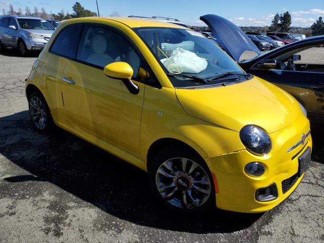 3C3CFFKR6HT556388 - 2017 FIAT 500 POP YELLOW photo 4