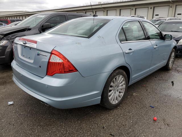 3FADP0L34BR176898 - 2011 FORD FUSION HYBRID BLUE photo 3