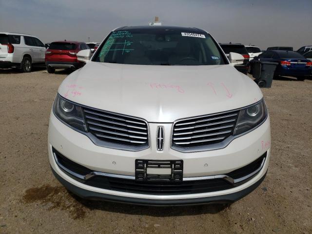 2LMPJ6LR3HBL53836 - 2017 LINCOLN MKX RESERVE أبيض صورة 5