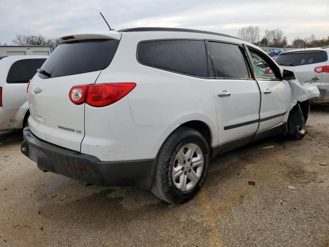 1GNLREED4AS120554 - 2010 CHEVROLET TRAVERSE LS WHITE photo 3