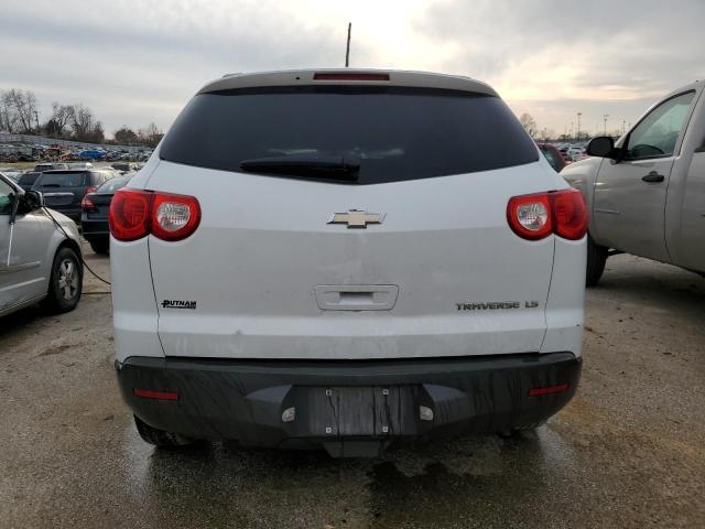 1GNLREED4AS120554 - 2010 CHEVROLET TRAVERSE LS WHITE photo 6