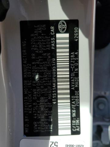 4T1S11AK0PU095170 - 2023 TOYOTA CAMRY SE NIGHT SHADE WHITE photo 13