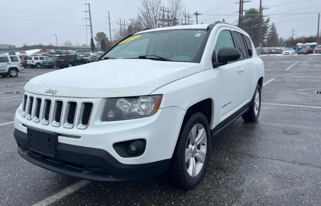 1C4NJDBB8ED924078 - 2014 JEEP COMPASS SPORT WHITE photo 2