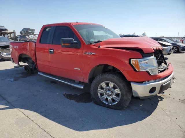 1FTFX1ET3CFC53586 - 2012 FORD F150 SUPER CAB RED photo 4