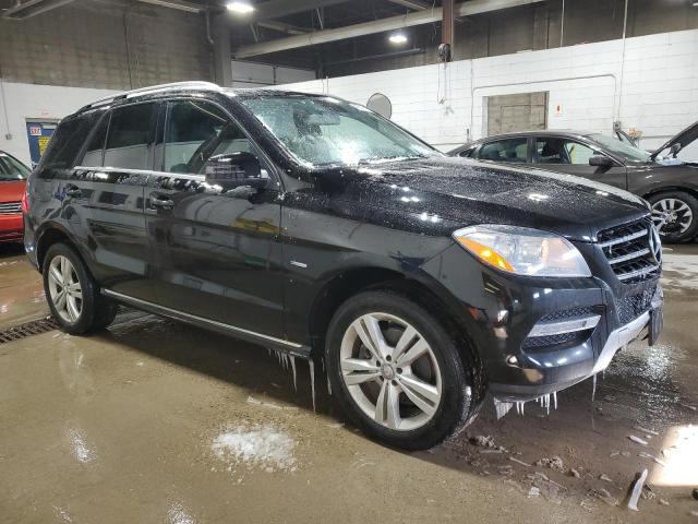 4JGDA5HB6CA064409 - 2012 MERCEDES-BENZ ML 350 4MATIC BLACK photo 4