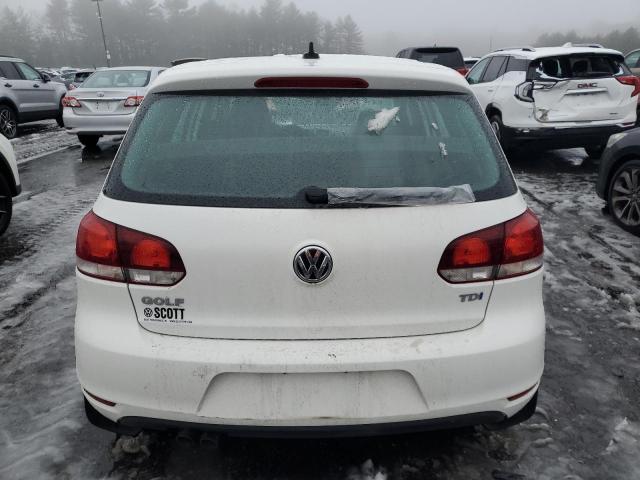 WVWDM7AJ2EW001922 - 2014 VOLKSWAGEN GOLF WHITE photo 6