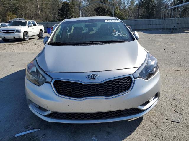 KNAFX4A82E5121525 - 2014 KIA FORTE EX SILVER photo 5