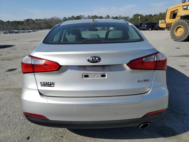 KNAFX4A82E5121525 - 2014 KIA FORTE EX SILVER photo 6