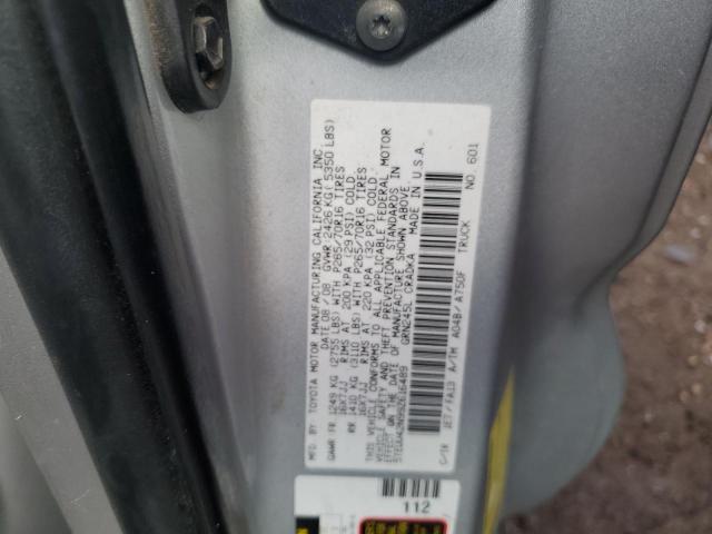 5TEUU42N99Z616489 - 2009 TOYOTA TACOMA ACCESS CAB ვერცხლისფერი ფოტო 12