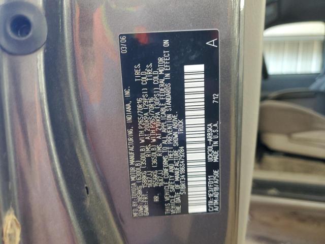 5TBRT34186S479284 - 2006 TOYOTA TUNDRA ACCESS CAB SR5 GRAY photo 12