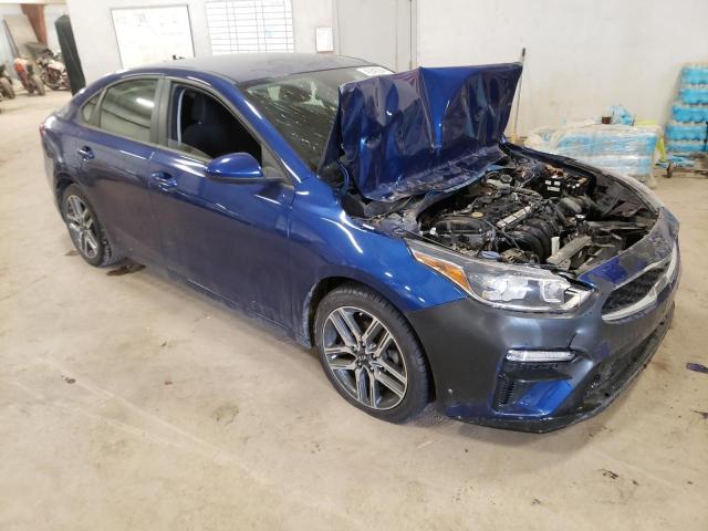 3KPF34AD8KE022316 - 2019 KIA FORTE GT LINE BLUE photo 4