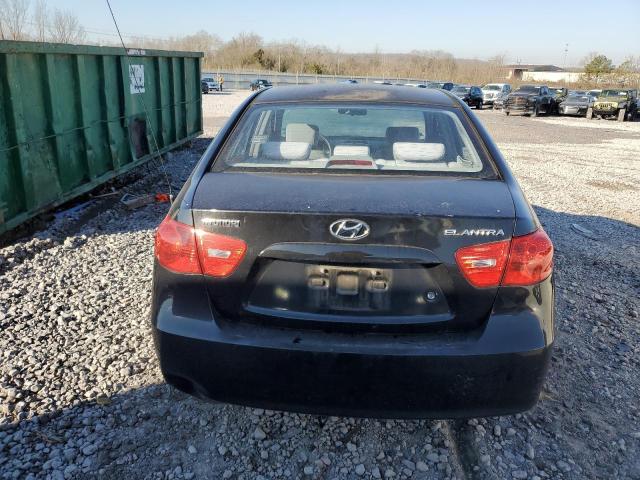 KMHDU46D37U059453 - 2007 HYUNDAI ELANTRA GLS BLACK photo 6