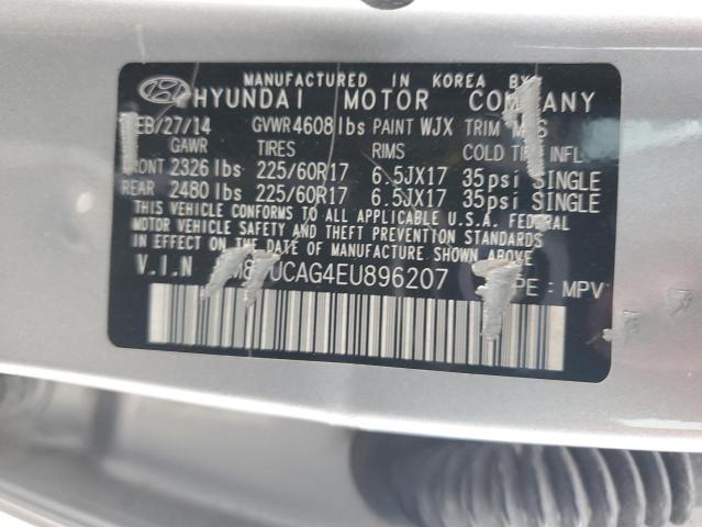 KM8JUCAG4EU896207 - 2014 HYUNDAI TUCSON GLS GRAY photo 12