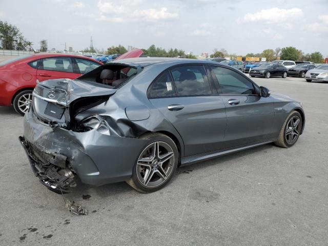 55SWF6EB7KU307576 - 2019 MERCEDES-BENZ C 43 AMG GRAY photo 3