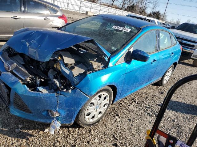 1FAHP3F22CL250499 - 2012 FORD FOCUS SE BLUE photo 1