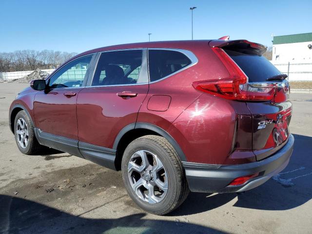 7FARW2H8XJE096447 - 2018 HONDA CR-V EXL BURGUNDY photo 2