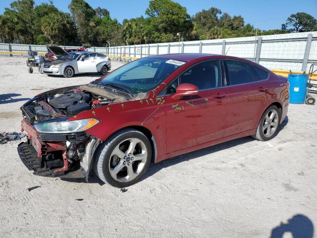 3FA6P0H94FR195446 - 2015 FORD FUSION SE BURGUNDY photo 1