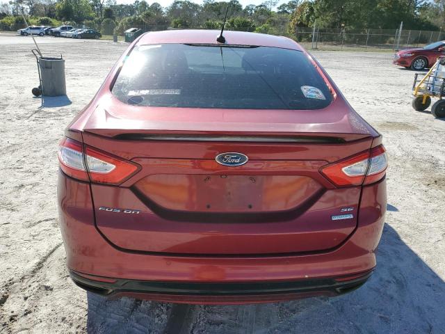 3FA6P0H94FR195446 - 2015 FORD FUSION SE BURGUNDY photo 6