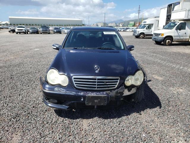 WDBRF40J85F648047 - 2005 MERCEDES-BENZ C 230K SPORT SEDAN BLUE photo 5