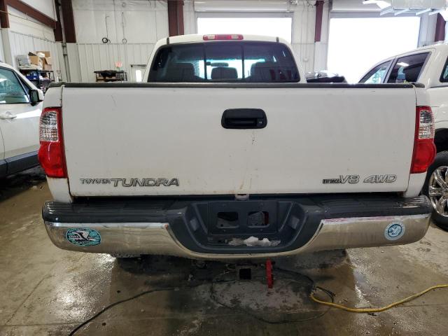5TBBT44105S459679 - 2005 TOYOTA TUNDRA ACCESS CAB SR5 WHITE photo 6