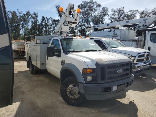 1FD4F47Y68EC32437 - 2008 FORD F450 SUPER DUTY WHITE photo 4