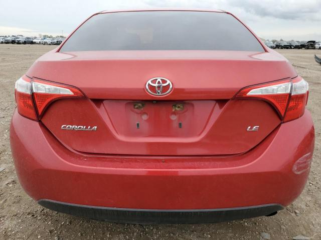 5YFBURHE1GP460558 - 2016 TOYOTA COROLLA L RED photo 6