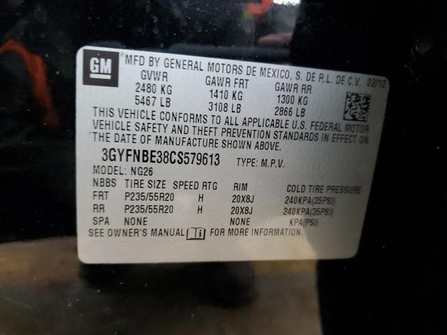 3GYFNBE38CS579613 - 2012 CADILLAC SRX PERFORMANCE COLLECTION Qara foto 13