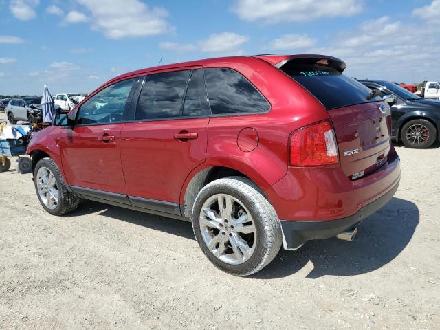 2FMDK3JC3EBA23330 - 2014 FORD EDGE SEL RED photo 2