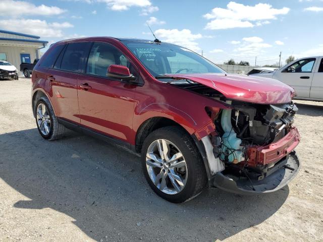 2FMDK3JC3EBA23330 - 2014 FORD EDGE SEL RED photo 4