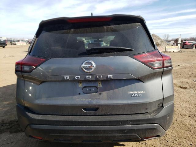 5N1AT3AB8MC801367 - 2021 NISSAN ROGUE S GRAY photo 6