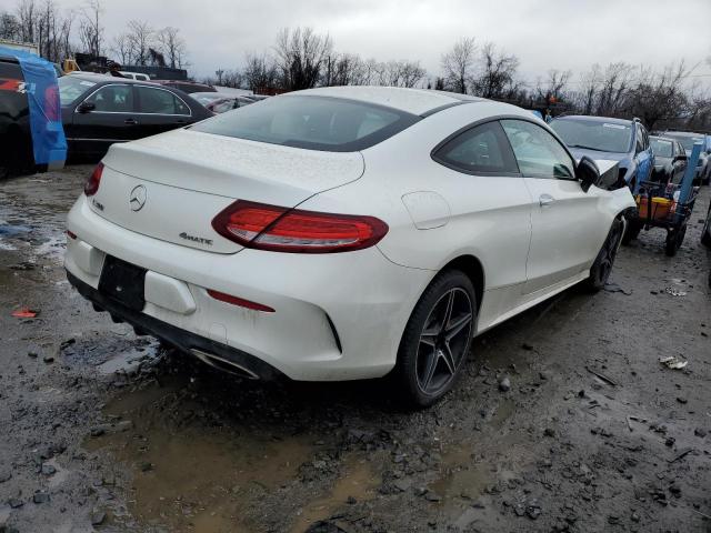 WDDWJ4KB2HF593338 - 2017 MERCEDES-BENZ C 300 4MATIC WHITE photo 3
