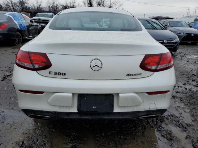 WDDWJ4KB2HF593338 - 2017 MERCEDES-BENZ C 300 4MATIC WHITE photo 6