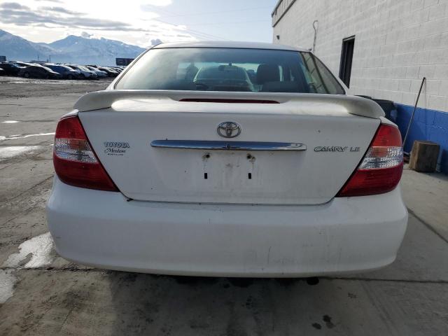 4T1BE32K63U250524 - 2003 TOYOTA CAMRY LE WHITE photo 6