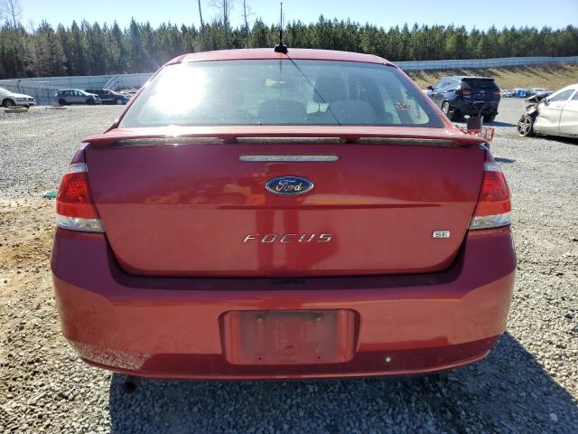 1FAHP3FN0BW132524 - 2011 FORD FOCUS SE RED photo 6