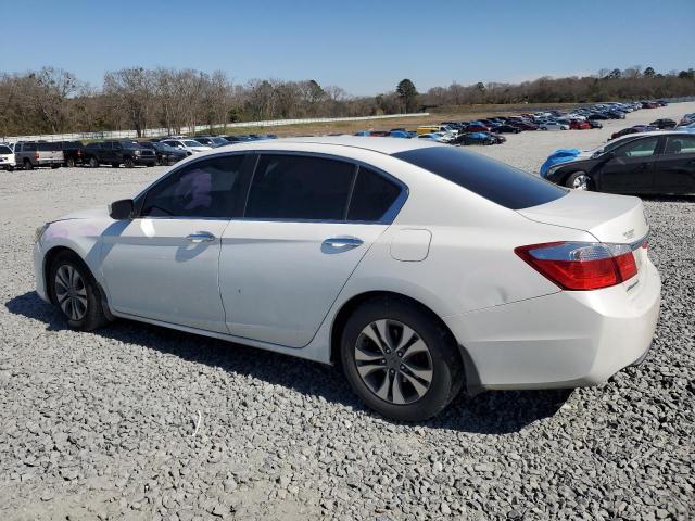 1HGCR2F3XEA078496 - 2014 HONDA ACCORD LX WHITE photo 2