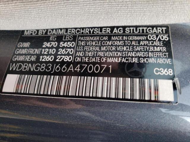 WDBNG83J66A470071 - 2006 MERCEDES-BENZ S 430 4MATIC GRAY photo 12