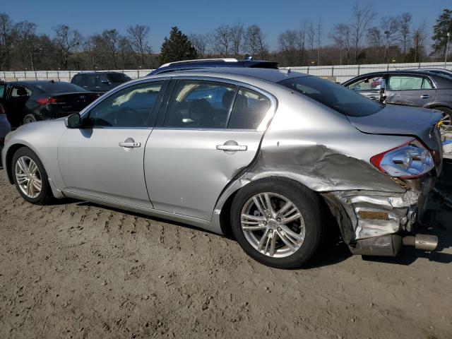 JN1CV6AR2DM769843 - 2013 INFINITI G37 SILVER photo 2