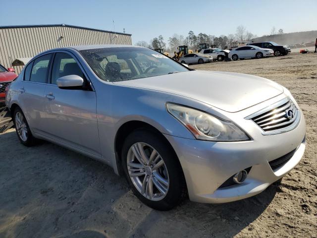 JN1CV6AR2DM769843 - 2013 INFINITI G37 SILVER photo 4